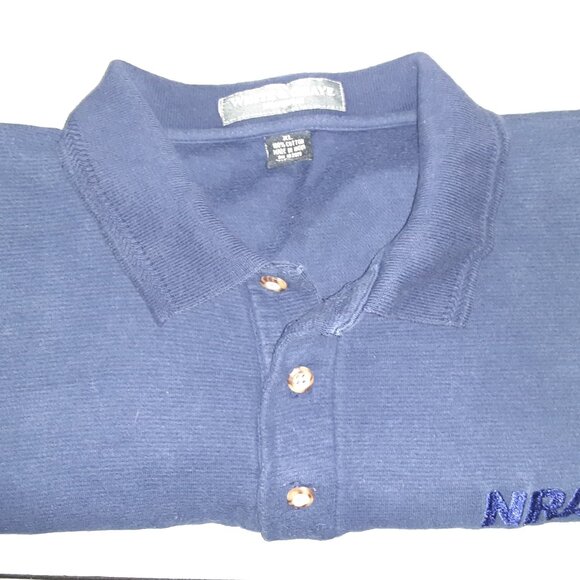 NRA * Dark Blue, Tone on Tone SS Shirt * Golf, Polo * Textured, Soft * Size XL - Picture 3 of 9